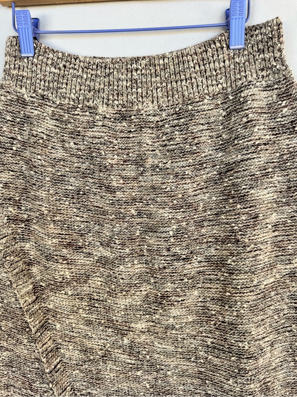 Moth Taupe-Brown Knit Midi Skirt - Picture 7 of 11